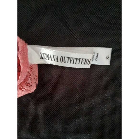 A-Shape  Wirefree Fine Intricate Peach Lace Halter Plunge Bralette Crop bra - Picture 6 of 7